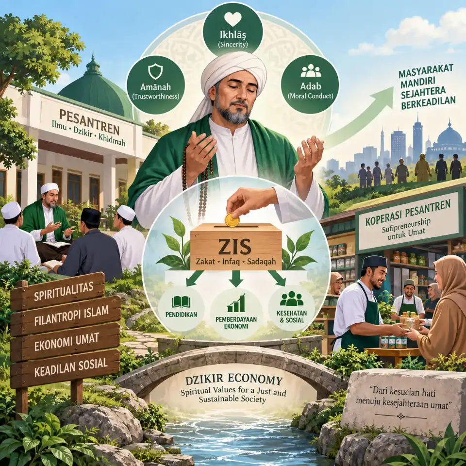 Sufi Orders, Zakat-Infaq-Sadaqah (ZIS), and the Muslim Community’s Economy: A Study on the Integration of Spirituality and Social Justice